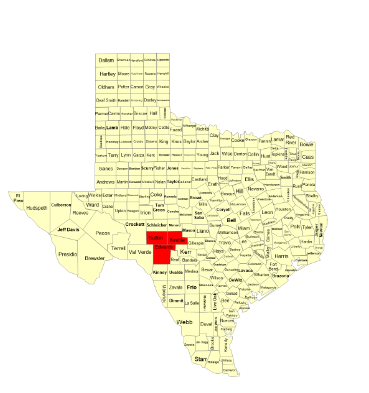 Texas Department of Emergency Map